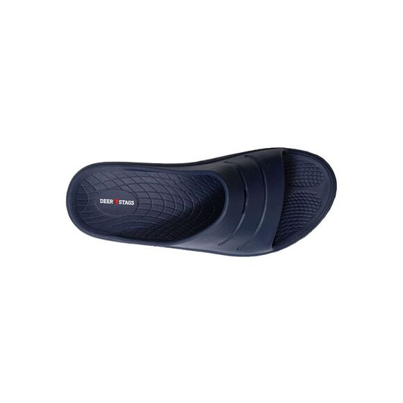 DEER STAGS Mens Navy Molded Footbed Ward Toe Slip On Slide Sandals Shoes 11 M - Picture 3 of 4